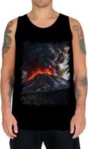 Camiseta Regata Vulcão em Erupção Destruição 4