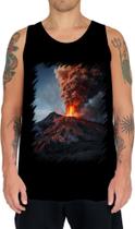 Camiseta Regata Vulcão em Erupção Destruição 5