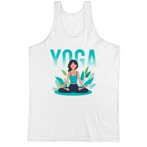 Camiseta Regata Yoga meditacao plantas verdes - Alearts