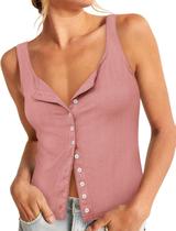 Camiseta regata Yousify, colete cortado em malha cami para mulheres