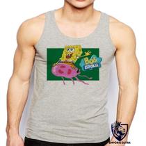 Camiseta RegataBob Esponja E Agua Viva Desenho