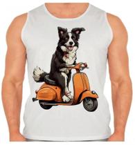 Camiseta RegataCachorro Boder Collie Lambreta Camiseta RegataCachorro Boder Collie Lambreta