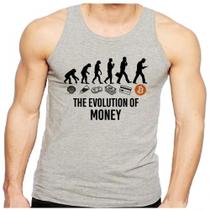 Camiseta RegataEvolucao Humana Bitcoin Camiseta RegataEvolucao Humana Bitcoin