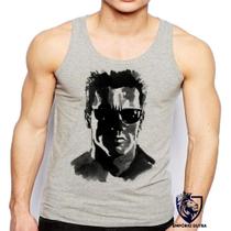 Camiseta RegataExterminador Do Futuro 2 Terminator Arnold Schwarzenegger