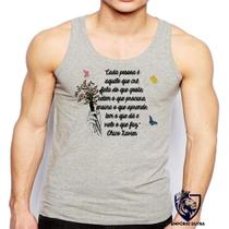 Camiseta RegataFrase Chico Xavier Espirita Cada Pessoa