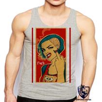 Camiseta RegataFuck Woman Mulher Cigarette