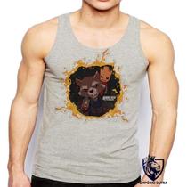 Camiseta RegataGuardioes Da Galaxia Rocket Groot