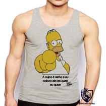 Camiseta RegataHomer Simpsons Culpa Minha Coloco Ela Em Quem Eu Quiser Camiseta RegataHomer Simpsons Culpa Minha Coloco Ela Em Quem Eu Quiser
