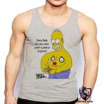 Camiseta RegataHomer Simpsons Pizza Barriga Comendo Camiseta RegataHomer Simpsons Pizza Barriga Comendo