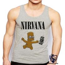 Camiseta RegataNirvana Bart Simpsons Dolar Camiseta RegataNirvana Bart Simpsons Dolar