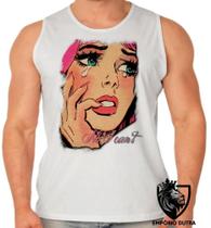 Camiseta RegataNo I Cant Garota Chorando Menina Girl Camiseta RegataNo I Cant Garota Chorando Menina Girl