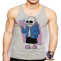 Camiseta RegataUndertale Caveira Game Jogo Android