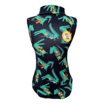 Camiseta Regatinha Jacaré Músico com Proteção UV para cachorro