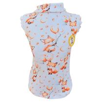 Camiseta Regatinha Raposinha Off White para cachorro e gato Camiseta Regatinha Raposinha Off White para cachorro e gato