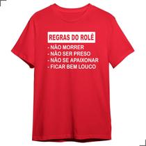 Camiseta Regras Do Rolê Carnaval Galera Bloquinho Abadá 2024