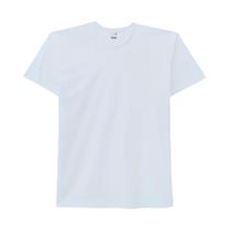 Camiseta Regular de Algodão Decote Redondo Masculino Malwee 1000004423 Branco