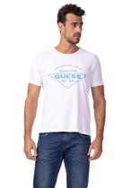 Camiseta Regular Los Angeles California Guess Branco