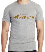 Camiseta Rei Leão dourado Blusa criança infantil juvenil adulto camisa tamanhos