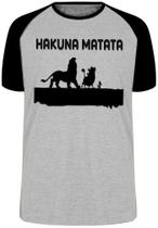 Camiseta Rei Leão Hakuna Matata Blusa Plus Size extra grande adulto ou infantil