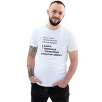 Camiseta Relação Óleo na Corrente Camisa Personalizada Blusa Adulto Algodão com Poliéster
