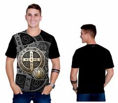 Camiseta Religiosa Católica Cruz de São Bento CTF1125