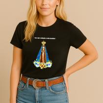 Camiseta Religiosa Estampa Dai Nos A Benção Ó Mãe Querida Católica Nossa Senhora Fé Look Cristão Camiseta Religiosa Estampa Dai Nos A Benção Ó Mãe Querida Católica Nossa Senhora Fé Look Cristão