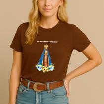 Camiseta Religiosa Estampa Dai Nos A Benção Ó Mãe Querida Católica Nossa Senhora Fé Look Cristão