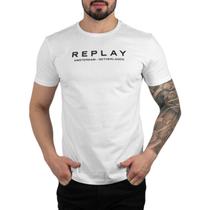Camiseta Replay Amsterdam Branca Camiseta Replay Amsterdam Branca