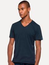 Camiseta Replay Masculina Basic Refil V-Neck Azul Marinho Tamanho:XXL/GGG Camiseta Replay Masculina Basic Refil V-Neck Azul Marinho Tamanho:XXL/GGG