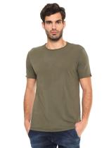 Camiseta Replay Masculina Basic Refil Verde Musgo