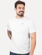 Camiseta Replay Masculina Regular Basic Crewneck Embroidery Logo Branca Tamanho:M/M