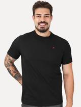 Camiseta Replay Masculina Regular Basic Crewneck Embroidery Logo Preta Tamanho:M/M