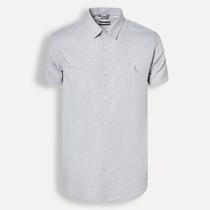 Camiseta Reserva Manga Curta Oxford Color Cinza Azulado Camiseta Reserva Manga Curta Oxford Color Cinza Azulado