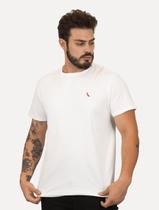 Camiseta Reserva Masculina Básica Brasa Red Branca