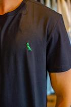 Camiseta Reserva Masculina Careca Preta Pica Pau Verde