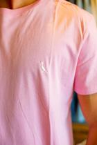 Camiseta Reserva Masculina Careca Rosa Bebê Pica Pau Branco