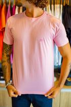 Camiseta Reserva Masculina Estampada Ilha Costas Rosa
