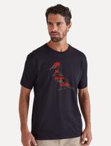 Camiseta Reserva Masculina Estampada Pica Pau Urubu Preta Camiseta Reserva Masculina Estampada Pica Pau Urubu Preta