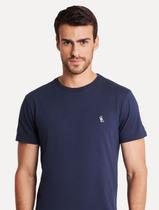 Camiseta Reserva Masculina Regular Patch Tricolor Azul Marinho