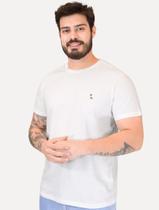 Camiseta Reserva Masculina Regular Patch Tricolor Branca Tamanho:L/G
