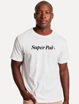 Camiseta Reserva Masculina Regular Super Pai Branca