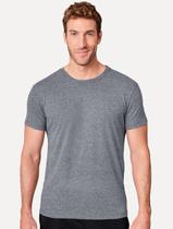 Camiseta Reserva Masculina Slim Malha Pêssego Marinho Mescla