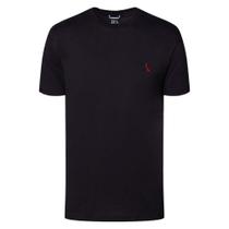 Camiseta Reserva Regular Algodão PIMA Red Bird Preto