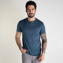 Camiseta Reserva Regular Patch Tricolor Azul