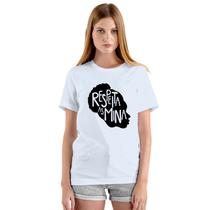 Camiseta Respeita as Mina Respeito Camisa Personalizada Blusa Adulto Algodão com Poliéster Camiseta Respeita as Mina Respeito Camisa Personalizada Blusa Adulto Algodão com Poliéster