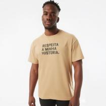 Camiseta Respeita Minha História Unissex Casual Estampa Moderna Confortável Premium 100% Algodão