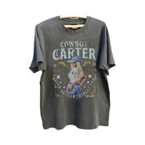 Camiseta Retro De Algodão Preta De Manga Curta Beyonce Cowboy Carter Tour 2025 Casual Verão