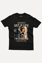 Camiseta Retro Gamer Classic - Get a Life - I'm a gamer Nerd