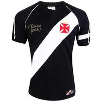 Camiseta Retrô Mania Vasco da Gama 1998 Mauro Galvão Masculino - Preto