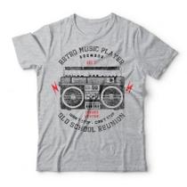 Camiseta Retro Music Player Studio Geek
